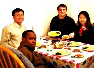 RYAN participants and mentors sharing a meal together during a 2009 trip to Chicago.